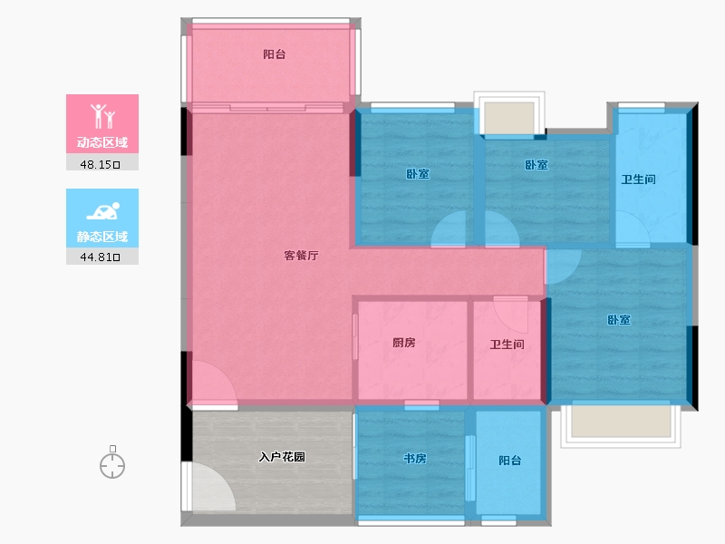 广东省-深圳市-满京华喜悦里-92.07-户型库-动静分区