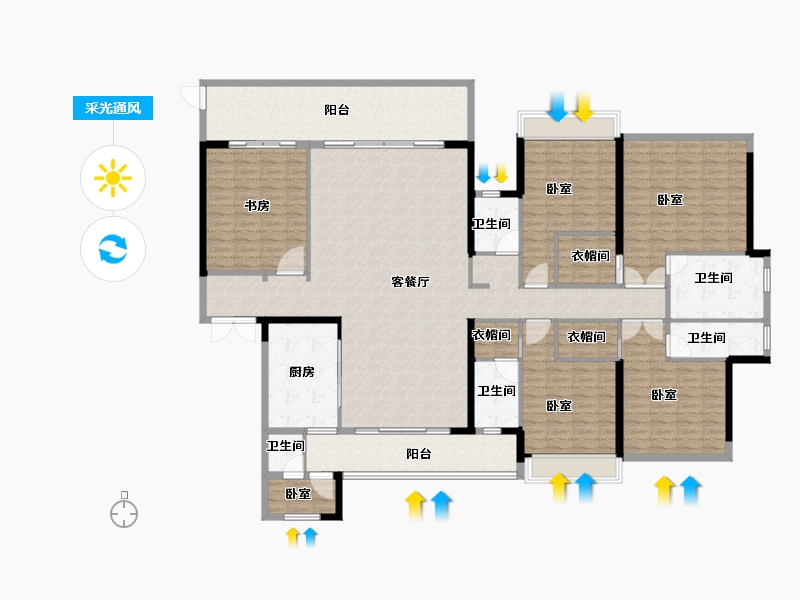 广东省-韶关市-沙湖天上虹-236.01-户型库-采光通风