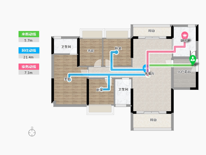 广东省-佛山市-东建锦绣龙湾-112.00-户型库-动静线