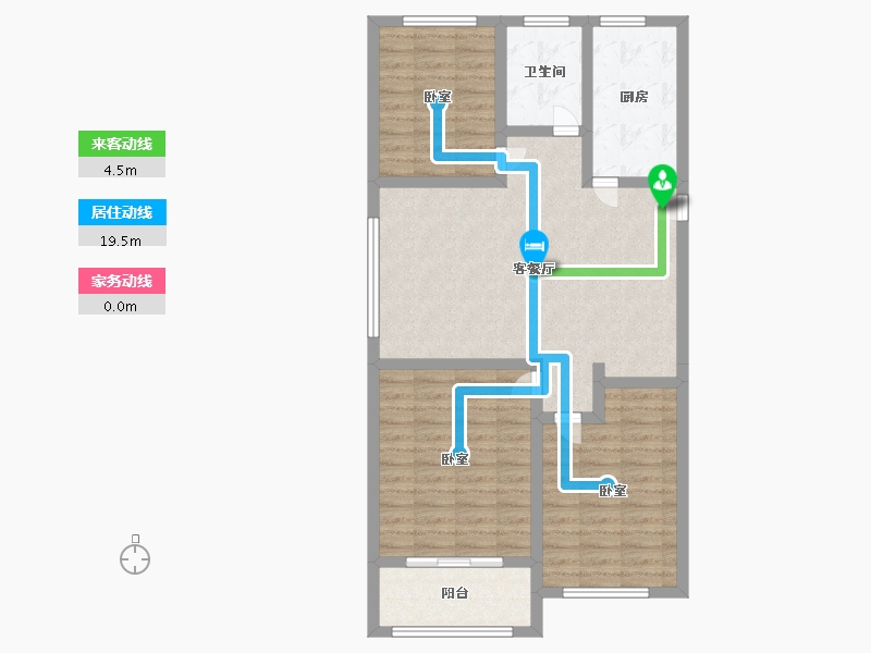 江苏省-徐州市-宏利达金水湾-89.99-户型库-动静线