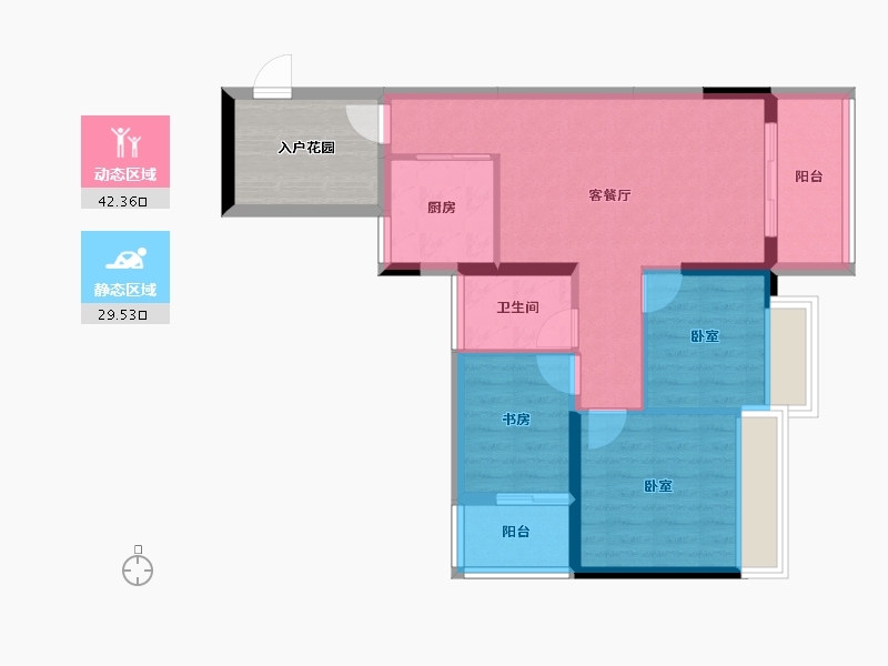 广东省-深圳市-前海东岸-70.55-户型库-动静分区