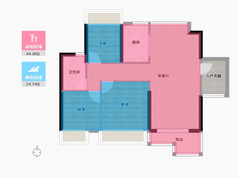 广东省-深圳市-前海东岸-66.04-户型库-动静分区