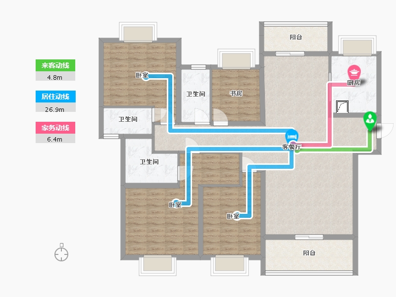 广东省-汕尾市-瑞城花园-137.54-户型库-动静线