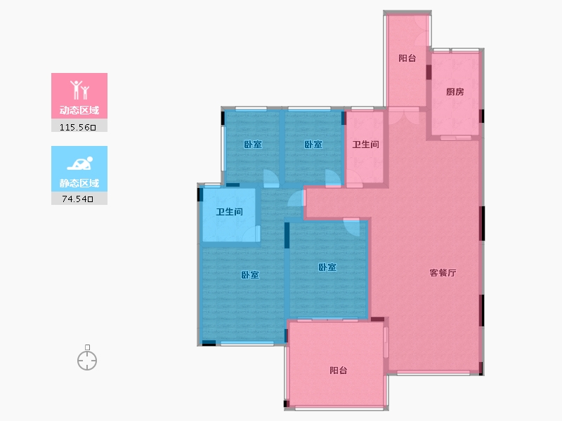 广东省-广州市-恒大郦湖城-172.28-户型库-动静分区