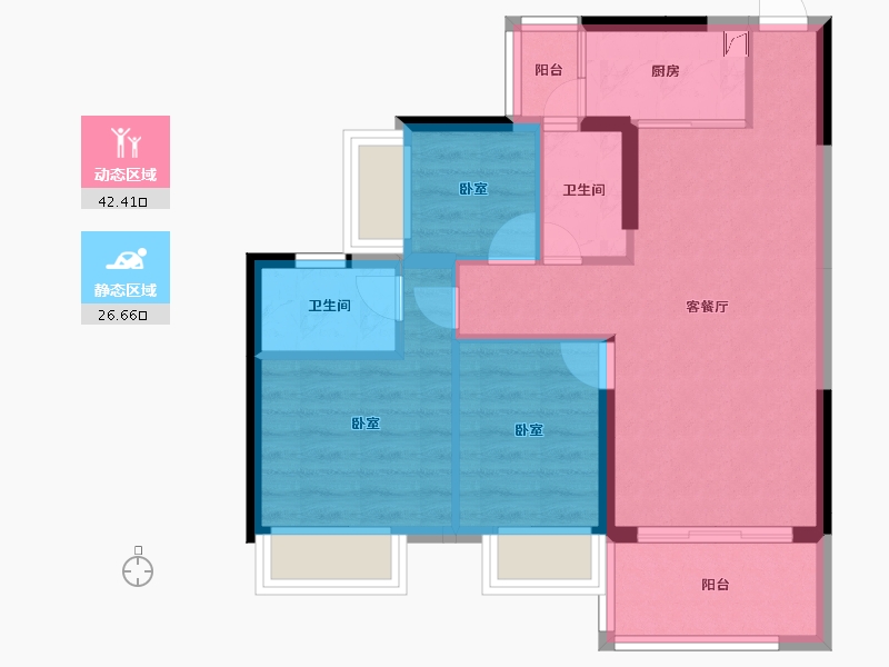 广东省-阳江市-清华坊-60.82-户型库-动静分区