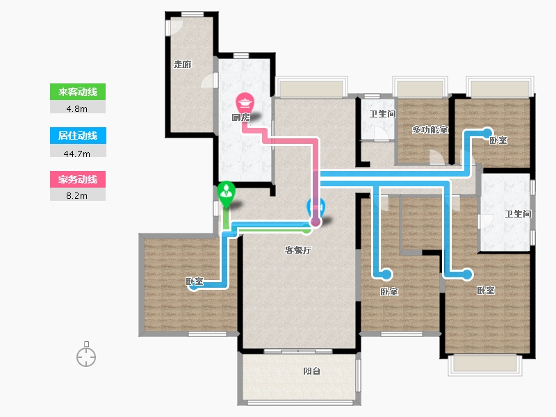 广东省-阳江市-碧桂园世纪城-213.00-户型库-动静线