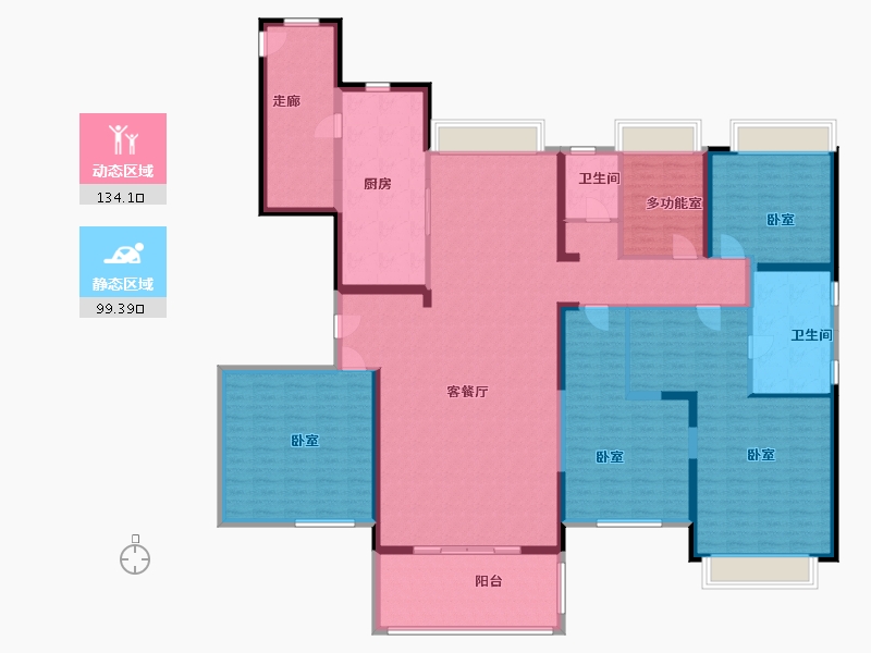 广东省-阳江市-碧桂园世纪城-213.00-户型库-动静分区