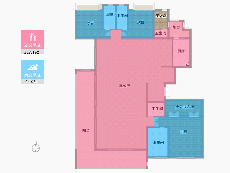 云南省-昆明市-中国铁建西派国樾-288.00-户型库-动静分区