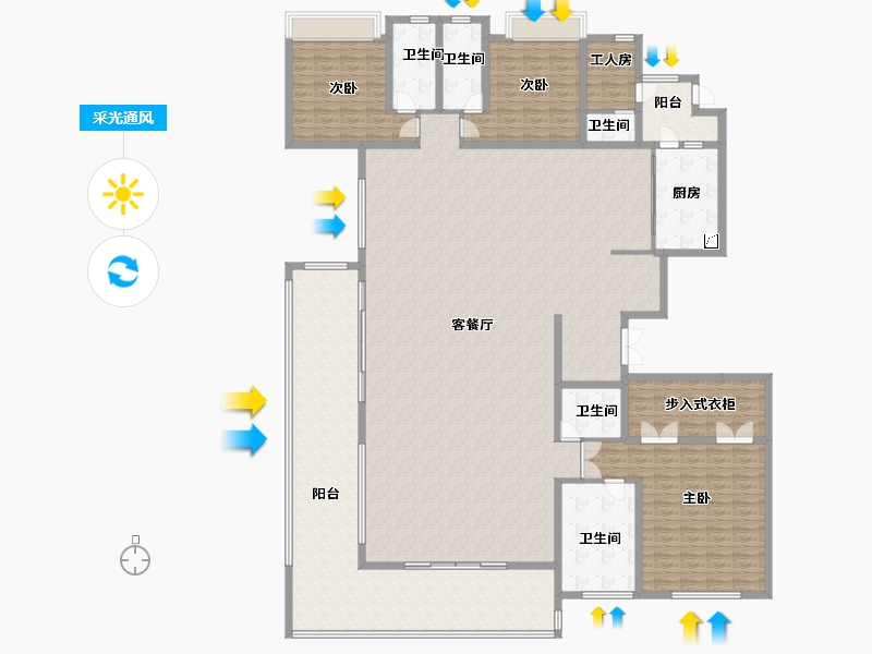 云南省-昆明市-中国铁建西派国樾-288.00-户型库-采光通风