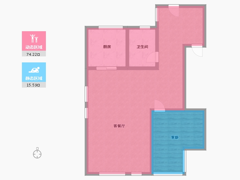 湖北省-武汉市-驿山高尔夫-81.37-户型库-动静分区