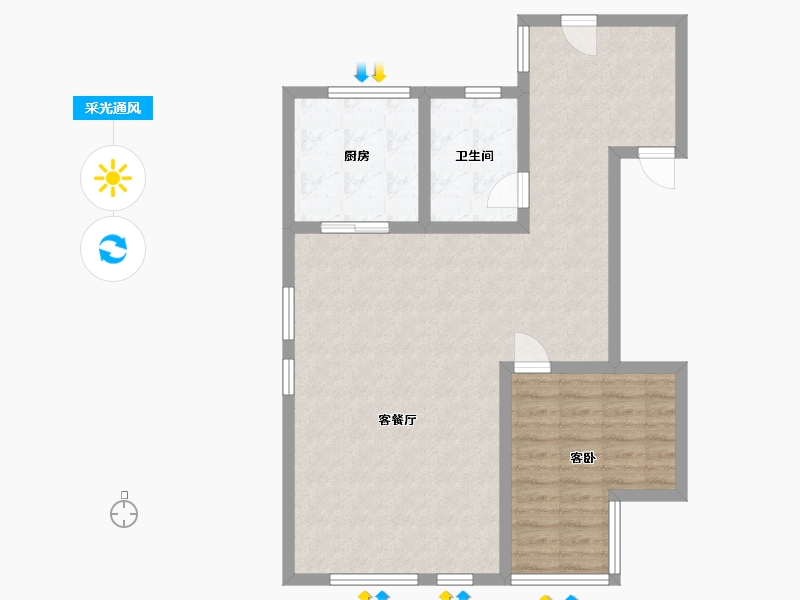 湖北省-武汉市-驿山高尔夫-81.37-户型库-采光通风