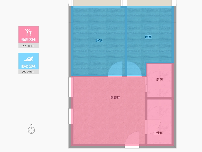 广东省-广州市-麒麟广场-38.37-户型库-动静分区