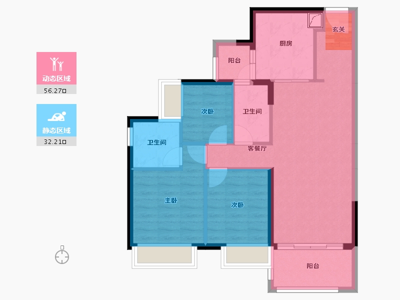 广东省-惠州市-时代倾城-79.00-户型库-动静分区