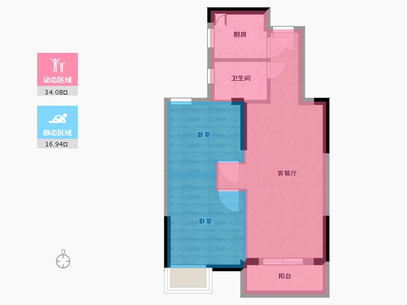 湖北省-武汉市-立城福第-44.90-户型库-动静分区