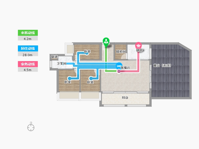 广东省-清远市-美林湖-90.00-户型库-动静线