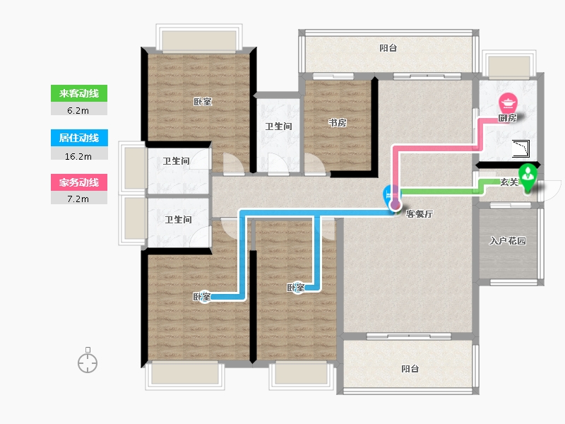 广东省-广州市-华福御水岸-148.50-户型库-动静线