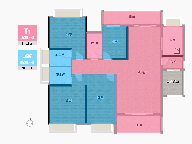 广东省-广州市-华福御水岸-148.50-户型库-动静分区