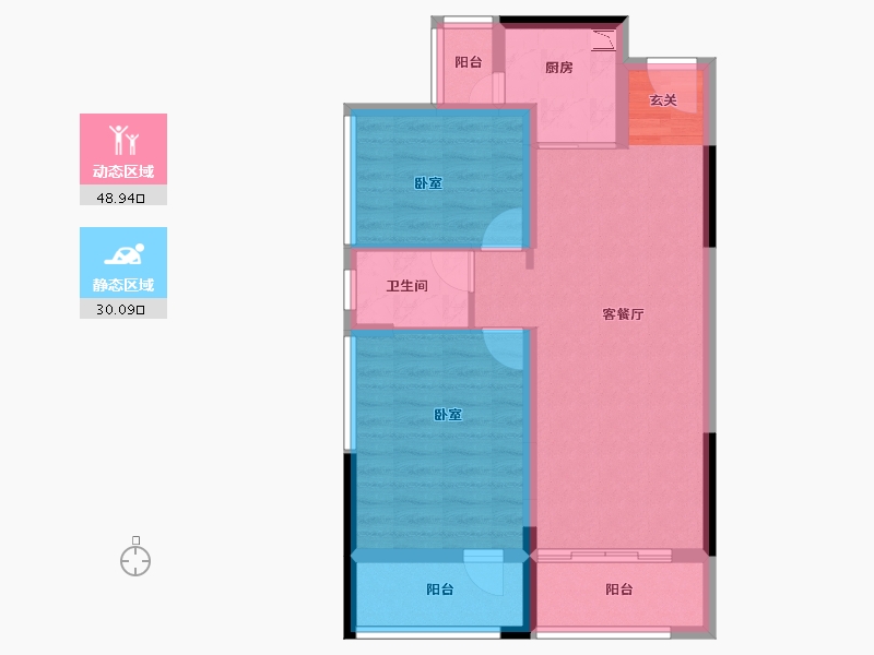 广东省-深圳市-钧濠MIXpark-70.01-户型库-动静分区