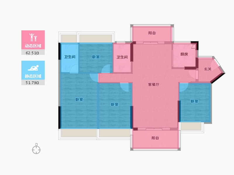 广东省-阳江市-国鼎·中央公园-103.04-户型库-动静分区