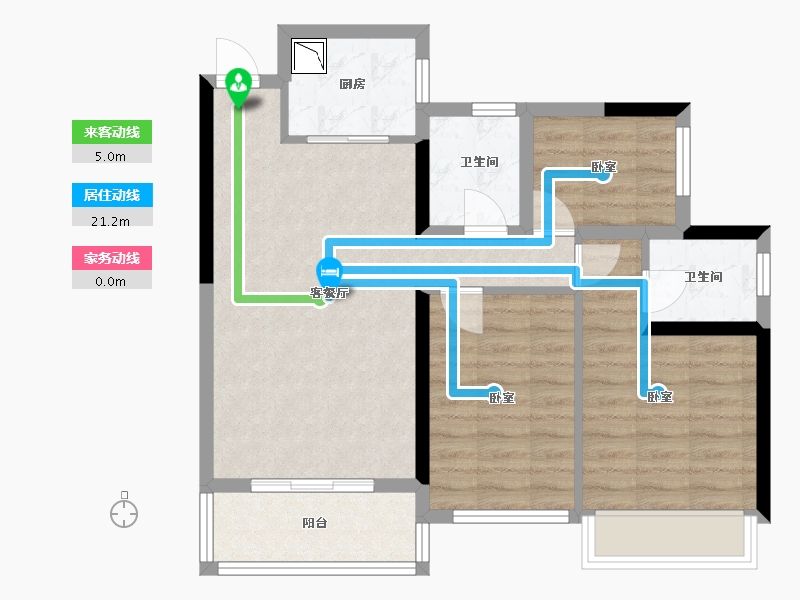 广东省-广州市-华福御水岸-70.77-户型库-动静线