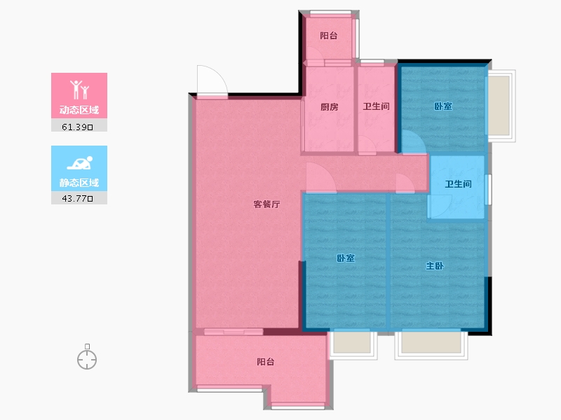 广东省-清远市-悦澋台-95.01-户型库-动静分区