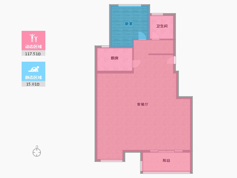 江苏省-徐州市-滨河美景-122.99-户型库-动静分区