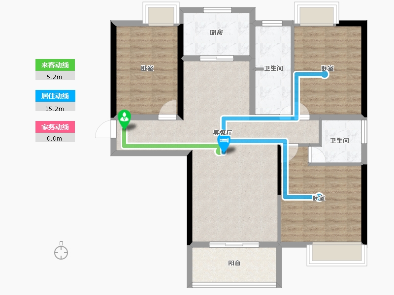 湖北省-孝感市-保丽公馆-95.04-户型库-动静线