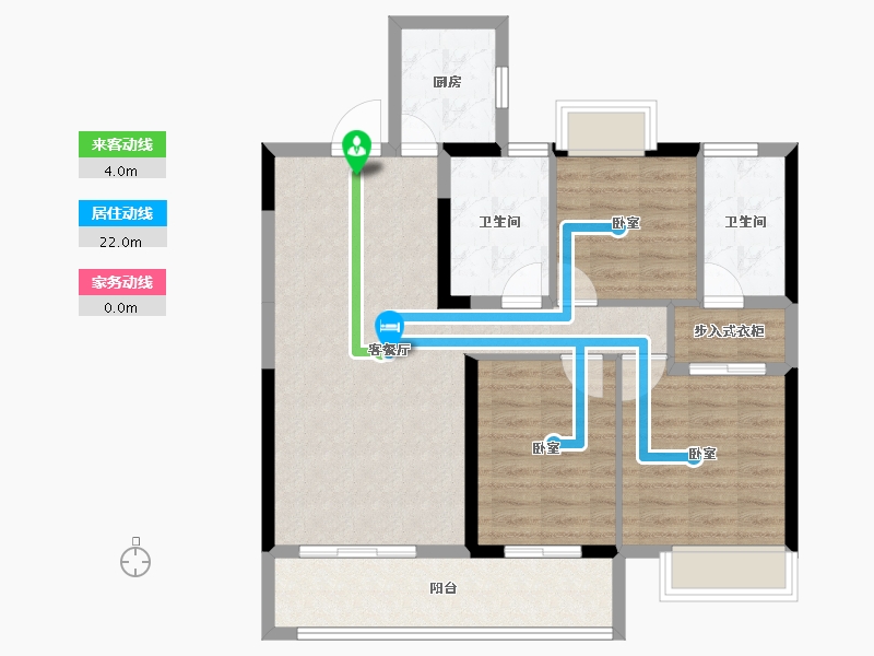 湖南省-怀化市-佳惠·怀熙府-87.58-户型库-动静线