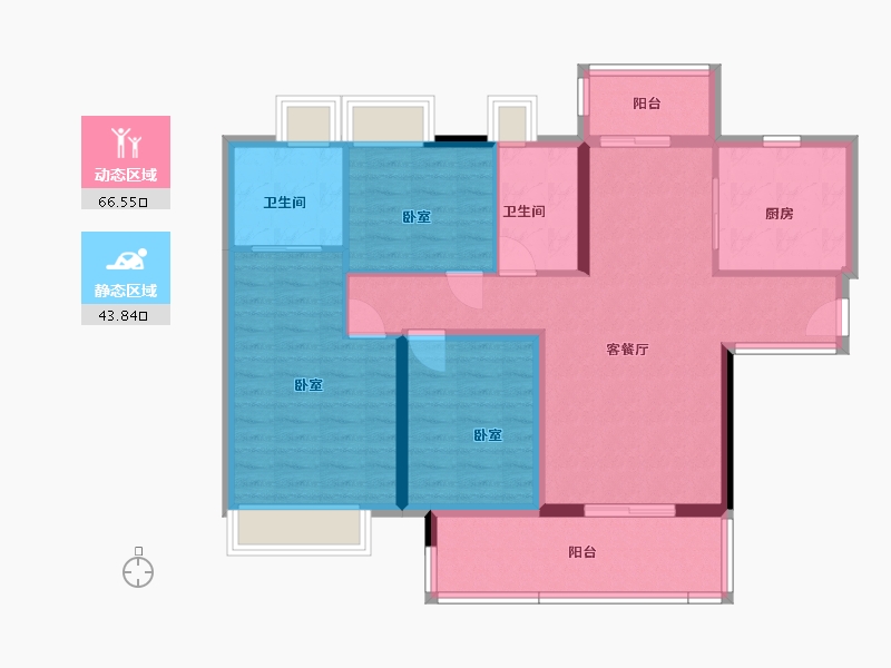 广东省-阳江市-绿地城际空间站-98.89-户型库-动静分区