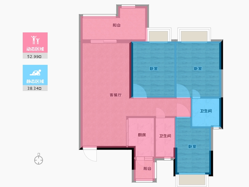 广东省-清远市-悦澋台-82.01-户型库-动静分区