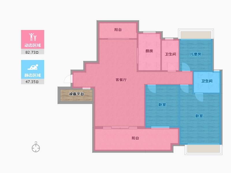 湖南省-衡阳市-新时代广场-122.53-户型库-动静分区