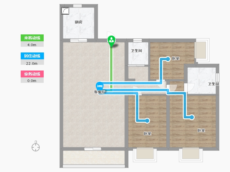 广东省-汕尾市-碧桂园·华附凤凰城-88.99-户型库-动静线