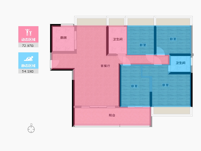 湖南省-郴州市-嘉禾碧桂园-114.00-户型库-动静分区