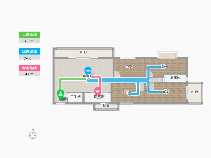 广东省-清远市-滨江尚品-126.94-户型库-动静线