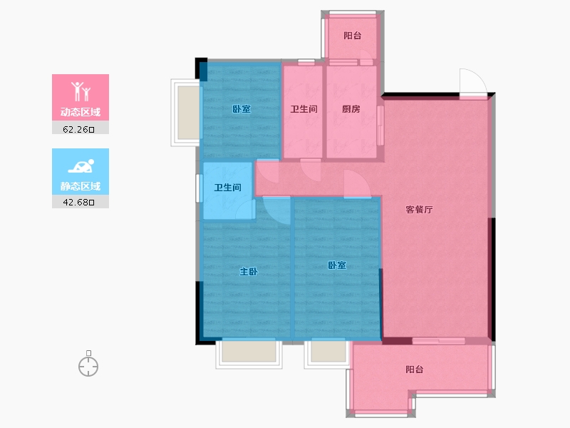 广东省-清远市-悦澋台-95.01-户型库-动静分区