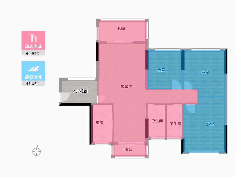 广东省-河源市-汇景外滩8号-102.00-户型库-动静分区