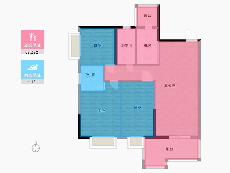 广东省-清远市-悦澋台-97.01-户型库-动静分区