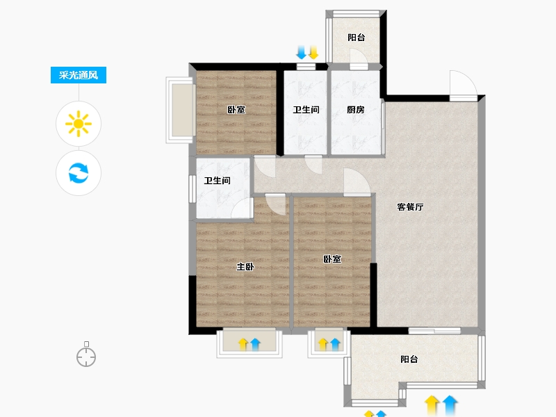 广东省-清远市-悦澋台-97.01-户型库-采光通风