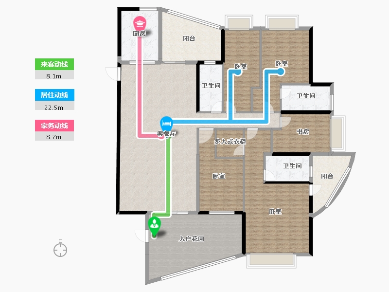 广东省-汕头市-海湾一城-227.06-户型库-动静线