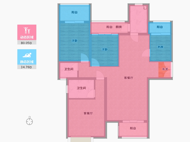 福建省-莆田市-万好国际ECO城-102.60-户型库-动静分区