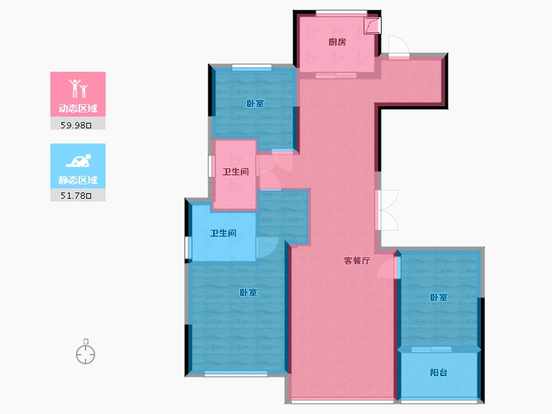 浙江省-嘉兴市-招商雍景湾-99.99-户型库-动静分区