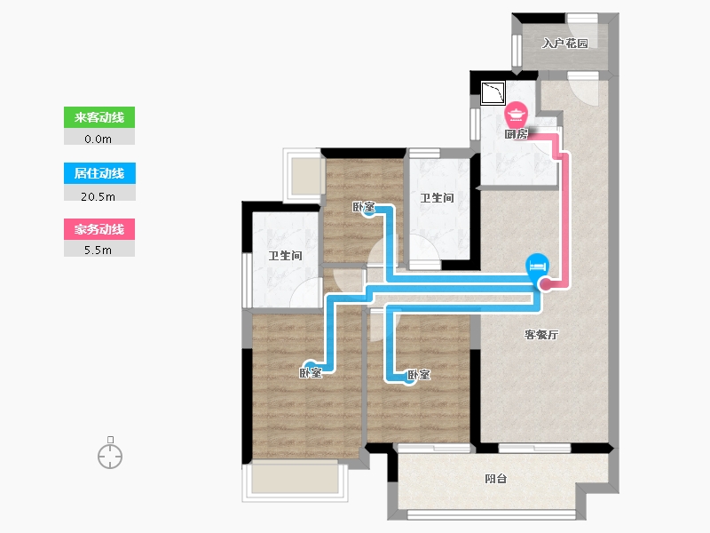 广东省-广州市-绿城顺德杨柳郡-77.84-户型库-动静线