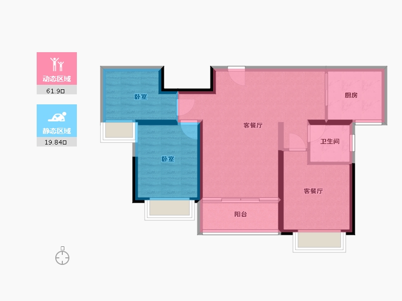 湖南省-郴州市-万利星城综合体-73.00-户型库-动静分区