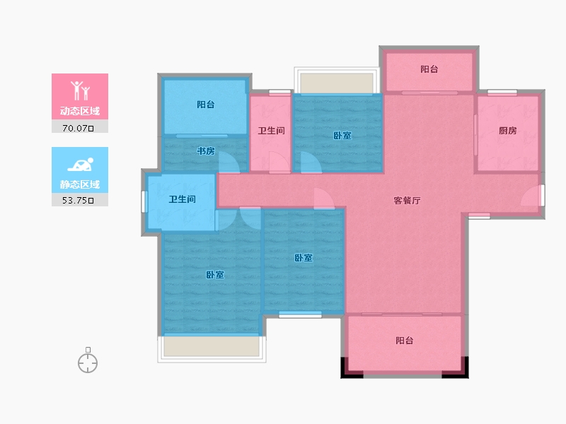 湖南省-衡阳市-新时代广场-113.30-户型库-动静分区