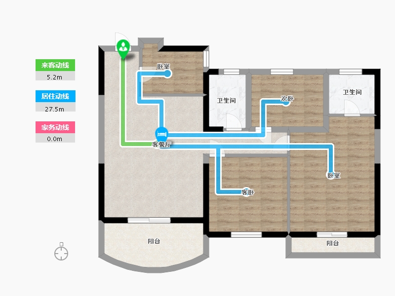 安徽省-六安市-红叶东城花园-92.00-户型库-动静线