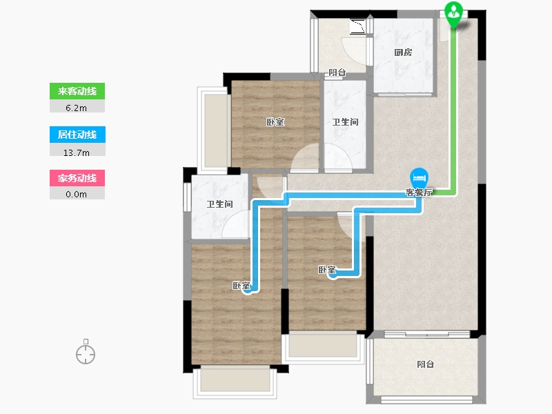 广东省-广州市-敏捷绿湖首府-86.01-户型库-动静线