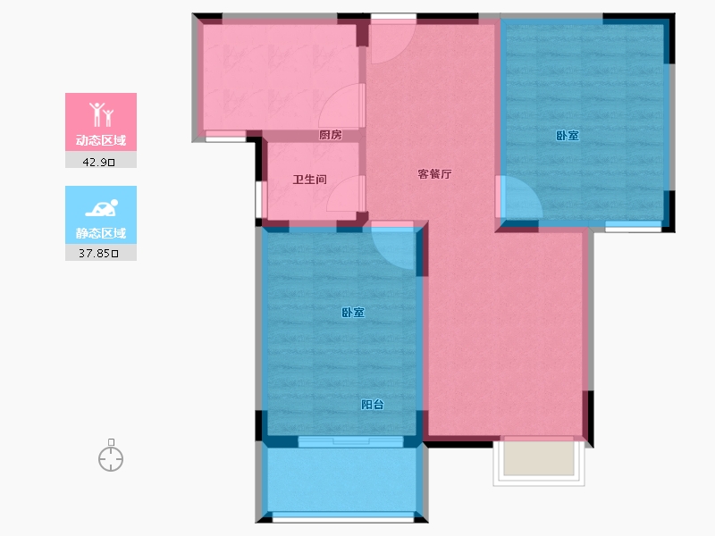 河南省-商丘市-河畔新城-72.06-户型库-动静分区