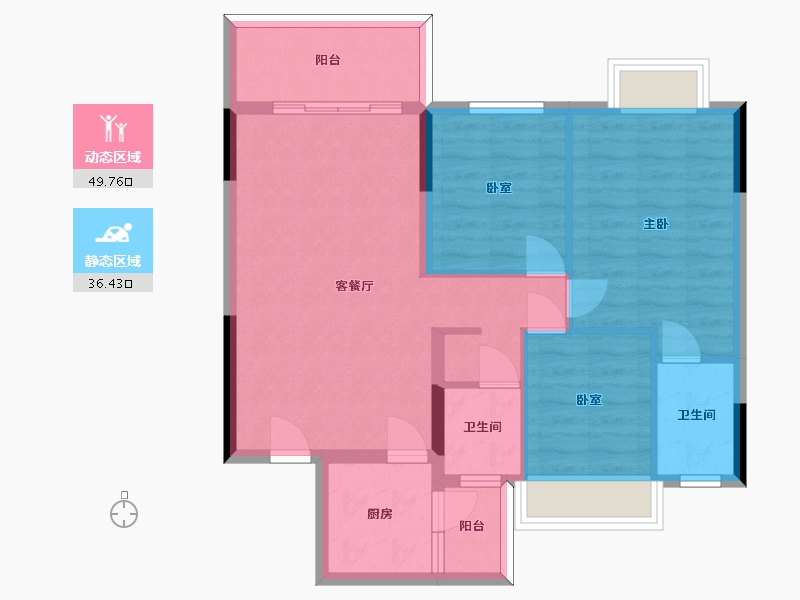 贵州省-安顺市-安顺百里城-77.07-户型库-动静分区