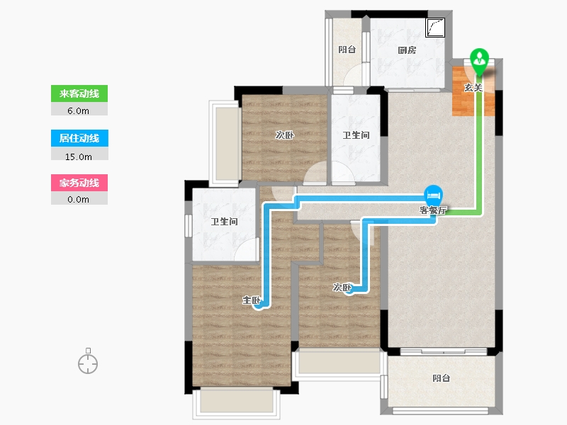 广东省-湛江市-山湖海上城-95.58-户型库-动静线