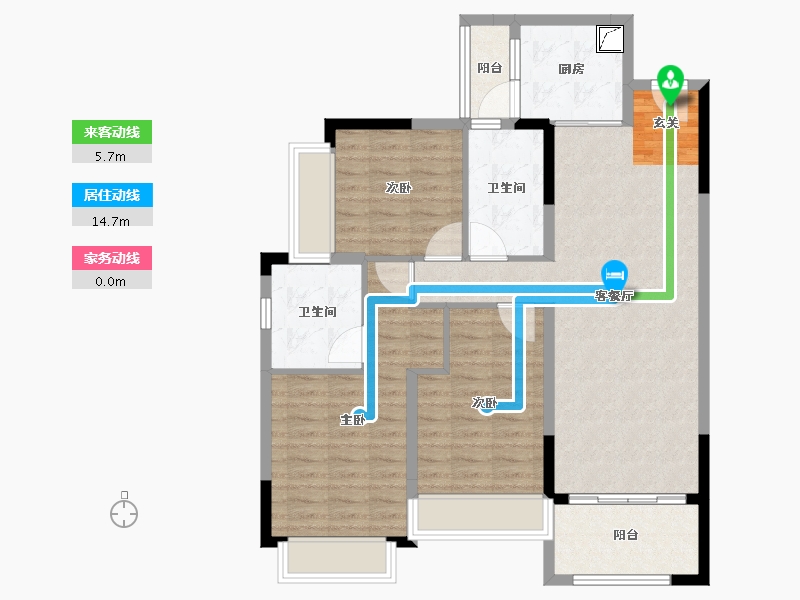 广东省-湛江市-山湖海上城-96.58-户型库-动静线